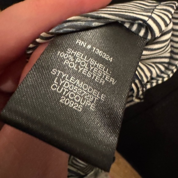 HALSTON HERITAGE Sleeveless Printed Mock-Neck Dress Stone/Steel Blue Sz 10 - Picture 11 of 11